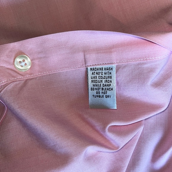 TM Lewin Fine British Dress Shirt 16/33 French Cuff - Picture 8 of 13